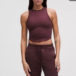 lululemon athletica Maroon Crop Top